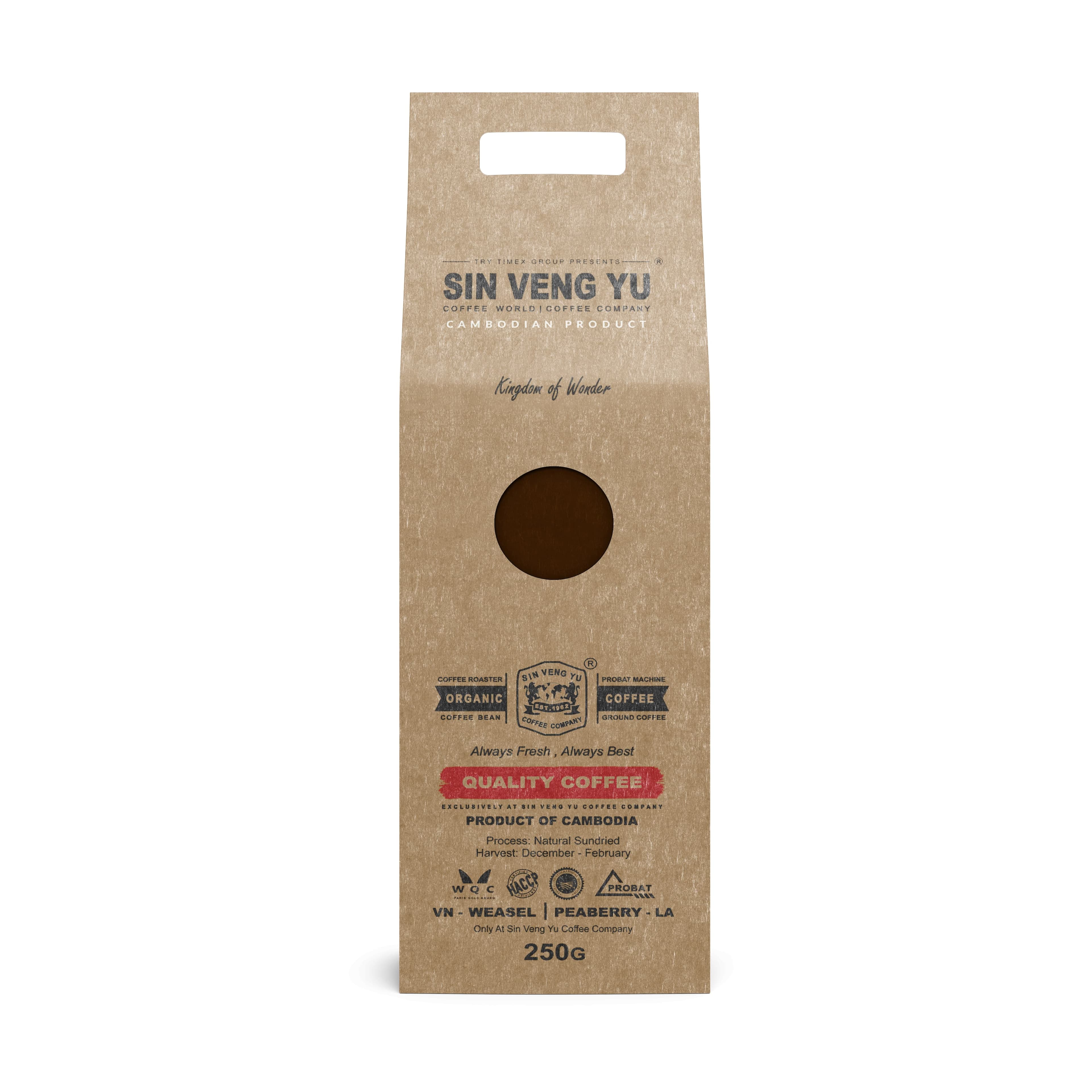 Laos Peaberry coffee bag