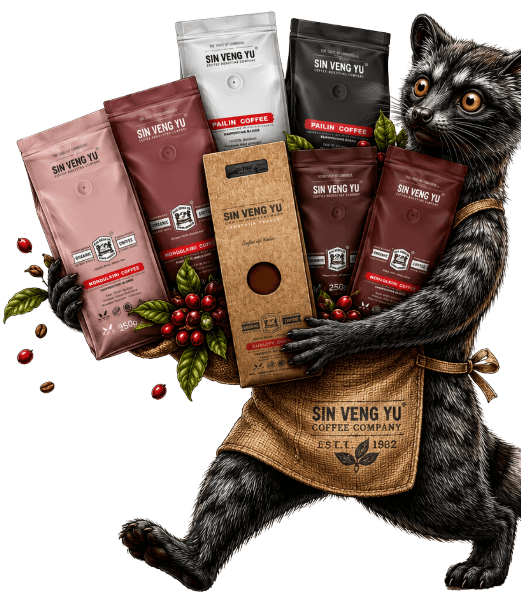 Sin Veng Yu Coffee Mascot
